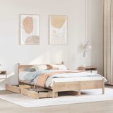  Okvir kreveta bez madraca 135 x 190 cm od masivne borovine | shoptok.hr