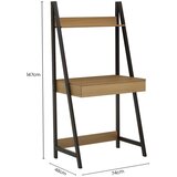 Premier Housewares Radni stol u dekoru hrasta 48x74 cm Bradbury – | shoptok.hr