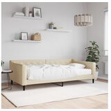 vidaXL Dnevni krevet s madracem krem 100 x 200 cm od tkanine Cijene