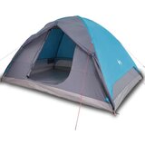 Šator za kampiranje za 6 osoba plavi 348x340x190 cm taft 190T | shoptok.hr