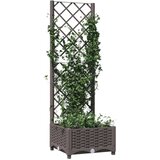  Sadilica s rešetkom smeđa 40 x 40 x 121 5 cm PP | shoptok.hr