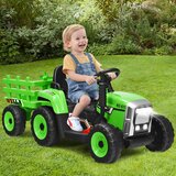  3-stupanjski traktor s uklonjivim prikolicom i 2,4 G daljinskim upravljačem, dječji traktor za vožnju | shoptok.hr