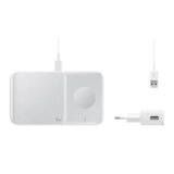 Samsung Original brezžična polnilna postaja 9w, brezžični polnilec ep-p4300twe duo pad bel | Shoptok.si