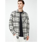 Koton Lumberjack Shirt with a Classic Collar, Pocket Detailed and Long Sleeves. Cene