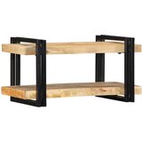vidaXL Stenska polica 70x33x35 cm Masivni surovi les Mango Cene
