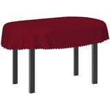  Tkanina za stol 5 kom. Ovalni Vinska crvena 130 x 180 cm | shoptok.hr