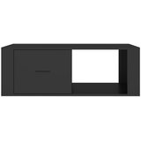 vidaXL Klubska mizica črna 100x50,5x35 cm inženirski les | Shoptok.si