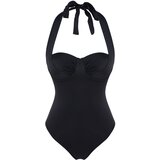 Trendyol swimsuit - Black - Plain Cene