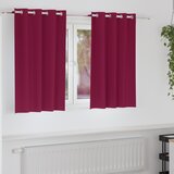 vidaXL Zavjese sa zavjesama 2 pcs Svijetlo siva 140 x 140 cm Poliester | shoptok.hr