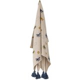 Bloomingville Mini Kremno bela otroška odeja 130x160 cm Plane – | Shoptok.si