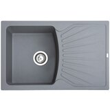 Metalac Inko metalac granitna sudopera x granit quadro plus 770x500 fi 90 sa sifonom grafit 372985