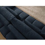 Bobochic Paris Temno modra sedežna garnitura iz šenilje 264 cm Ivane – | Shoptok.si