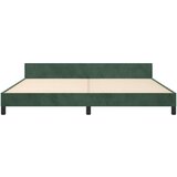  Okvir za krevet s uzglavljem tamnozeleni 200x200 cm baršunasti | shoptok.hr