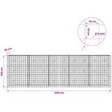  Gabion s žicom debljine 5 mm i mrežom 10x10 cm 500x20x150 cm | shoptok.hr