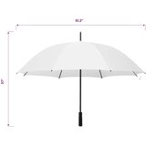 vidaXL Kišobran bijeli 130 cm | shoptok.hr