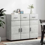  Kreveta s policom FLORIN Betonski sivi 88,5 x 30,5 x 73 cm | shoptok.hr