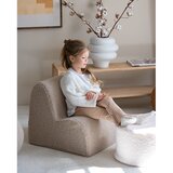 Wigiwama Svetlo rjav otroški fotelj iz tkanine bouclé Cloud – | Shoptok.si