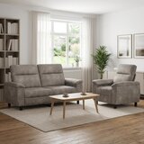  Set sofe 2 pcs Svjetlosiva Umetnička suknja koža | shoptok.hr