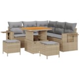  8-dijelni vrtni set sofe s jastučićima Bež poli ratan acacia | shoptok.hr