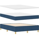 Box Postelja z vzmetnico z vzmetnico Modra 140 x 200 cm blago, (5000142057) | Shoptok.si