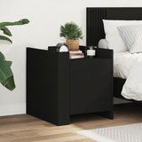  The Living Store Nočna omarica črna 45x50x50 cm inženirski les - Nočna Omarica, (21497511) | Shoptok.si