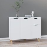  Komoda visoki sjaj bijela 90 x 30 x 72 cm od konstruiranog drva | shoptok.hr