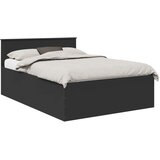  Krevetna konstrukcija Crna 150 x 200 cm Konstruirano drvo Slike