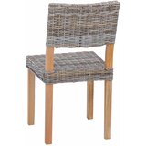  Stolac za blagovanje 2 pcs Kubu Ratan Kubu siva 46 x 55 x 84 cm | Eponuda.ba