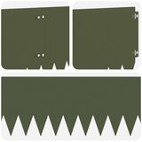  Ograda oko Travnjaka 20 pcs 103 x 25 cm Čelik Maslinastozelena | shoptok.hr