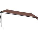 Tenda na automatsko uvlačenje s LED smeđa 450 x 350 cm | shoptok.hr