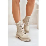 CheBello Leather Worker Ankle Boots With Charms Zipper