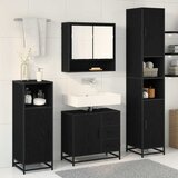  Set namještaja za kupaonicu 4 kom. Crni hrast | shoptok.hr