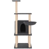  Penjalica za mačke sa stupovima za grebanje tamnosiva 132 cm | shoptok.hr