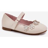 EVENTO Children's Ballet Flats With Flowers Beige Landgia | Shoptok.si