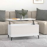  Stolić za kavu sjajni bijeli 90x44,5x45 cm konstruirano drvo | shoptok.hr