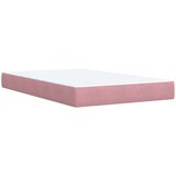 Box spring krevet s madracem ružičasti 120 x 200 cm baršunasti | shoptok.hr