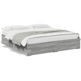  Okvir za krevet s ladicama boja hrasta 180x200 cm Siva 180 x 200 cm | shoptok.hr