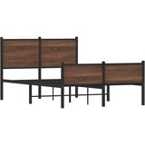 The Living Store Kovinski posteljni okvir z vzglavjem in vznožjem 120x200 cm - Posteljni Okvir, (21524088) | Shoptok.si