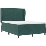 Krevet s opruga kutije Tamnozelena 200 x 160 cm Baršun | shoptok.hr