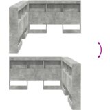  Skladiščni naslon Betonsko siva 207,5 x 137,5 x 76,5 cm, (5000142273) | Shoptok.si