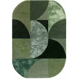 Asiatic Carpets Tamno zeleni vuneni tepih 160x230 cm Forest –