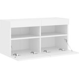  Zidni TV ormarić s LED svjetlima bijeli 80x30x40 cm | shoptok.hr