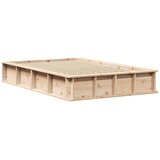  Krevetna konstrukcija Smeđa 140 x 200 cm Čvrsto borovo drvo | shoptok.hr