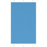 vidaXL Plisirana senčila modra 115x200 cm, širina blaga 114,4 cm, poliester, (5000297517) | Shoptok.si
