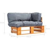  Sofa od paleta od borovine sa sivim jastucima | shoptok.hr