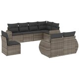 Maison Chic Seti vrtnega pohištva - Vrtna garnitura - Vrtni pohištvo set 8-delna z blazinami siv poli ratan, (21798548) | Shoptok.si
