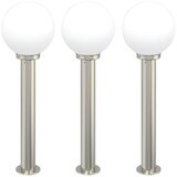 vidaXL Stupić za zidne lampe 3 kom 80 cm nehrđajući čelik IP44 Cijene