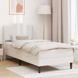  Okvir za krevet Bijela 90 x 190 cm Umjetna koža - Bijela 90 x 190 cm Cijene