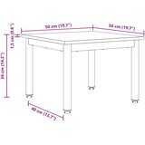 Klubska miza Sonoma 50 x 50 x 36 cm Konstruiran les, (5000120541) | Shoptok.si