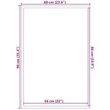  Otirač Crna 60 x 90 cm Polipropilen | shoptok.hr
